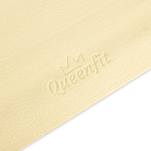 Коврик для фитнеса  Queenfit 0,5 см yellow - фото №3